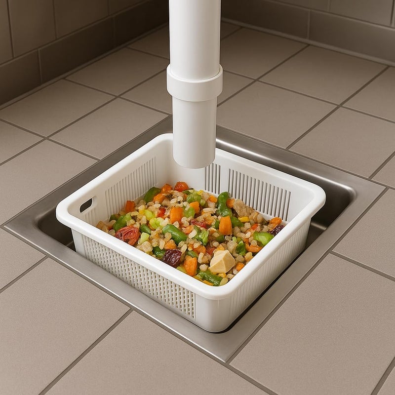 Drain-Net 8.5" Floor Sink Basket, for Restaurant Floor Sink drains, Prevent Drain Clogs with The Original Drain-Net Basket - Image 4